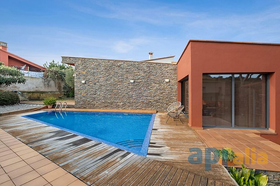 casa moderna con piscina en S'agaró, Costa Brava.